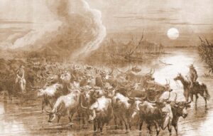 Texas cattle drive